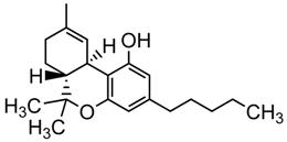 Bild von (-)-trans-delta9-THC (Dronabinol)