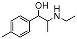 Bild von d,l-4-Methyl-N-ethyl-norephedrine.HCl