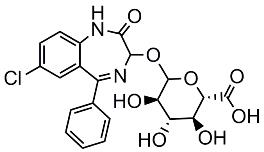 Bild von Oxazepam-glucuronide.TFA