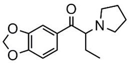 Bild von 3',4'-Methylenedioxy-α-pyrrolidinobutyrophenone.HCl